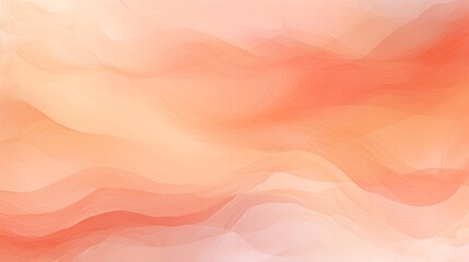 Obraz premium Abstract background with soft peach and cream color waves.