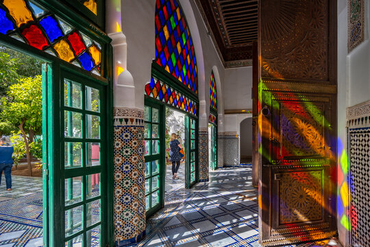 Marrakesh, Morocco - Nov 17, 2019: Bahia Palace