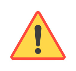 赤色と黄色｜シンプルな警告マーク