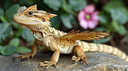 Fototapeta premium lizard on a tree