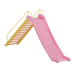 Modern Playground Slide 3D Render