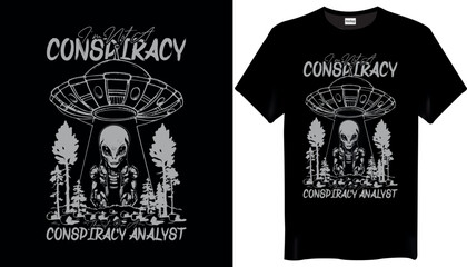 Im not a conspiracy theorist Conspiracy T-shirt Design - obrazy, fototapety, plakaty