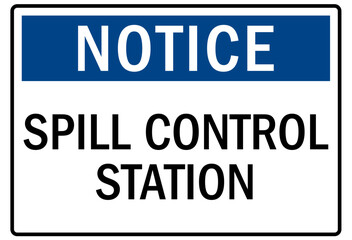 spill sign spill control station