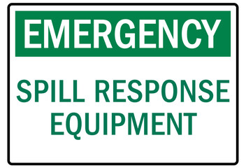 spill sign spill response equipment