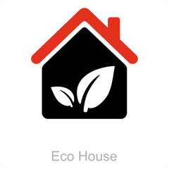 Eco House and ecology icon concept