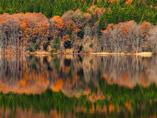 湖　水鏡　リフレクション
