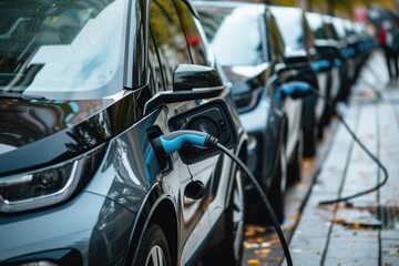 Obraz premium Electric vehicles concept background 