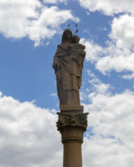 Estatua Virgen en Villa de Leyva