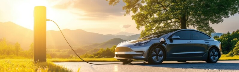 Electric vehicles background 