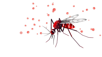 World malaria day isolated on transparent background, Generative ai.