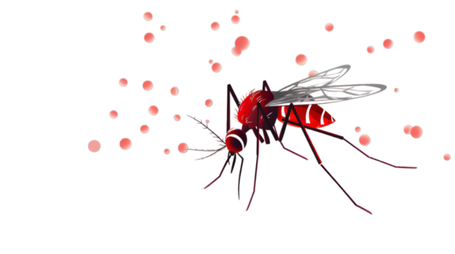 World malaria day isolated on transparent background, Generative ai.