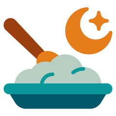 Fototapeta premium Suhoor Meal Icon