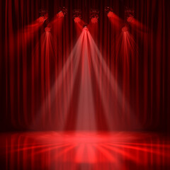 The stage of the award ceremony