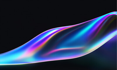 abstract beautiful holographic waves background