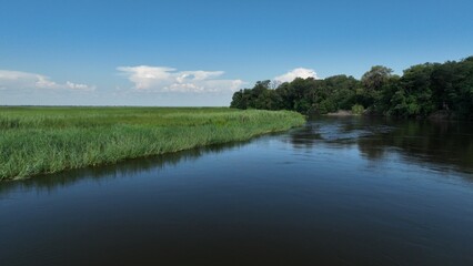 Obraz na płótnie Canvas The Okavango river in Botswana, Africa