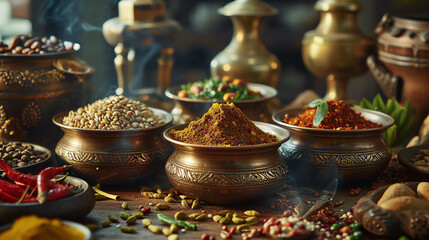 Obraz na płótnie Canvas set of spices