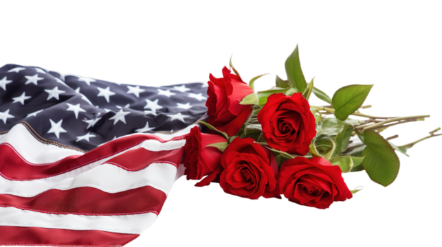 Memorial Day isolated on transparent background, Generative ai. - Powered by Adobe