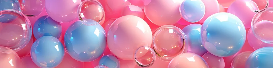 Fotobehang AI art, colorful balls background © yasusu