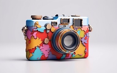 Colorful Patterned Camera