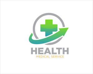 fast health care logo designs for medical service logo