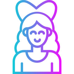 Support Gradient Icon Design Vector Women's Day