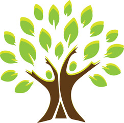 Obraz premium Elegant creative tree design of color