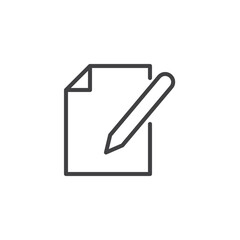 Document edit line icon
