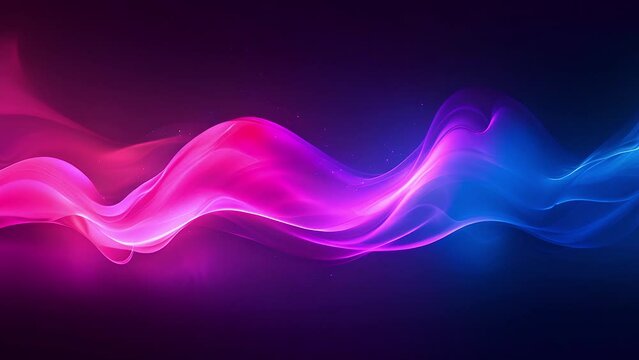 Abstract glowing lines animation background