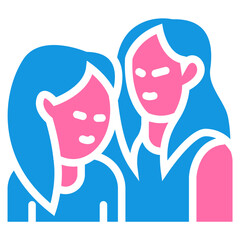 Sisterhood Solid Color Icon Design Vector Women's Day