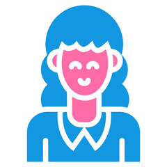 Women Solid Color Icon Design Vector Women's Day