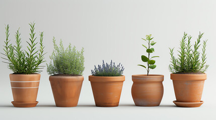 Obraz premium Set of Pot in Realistic Style