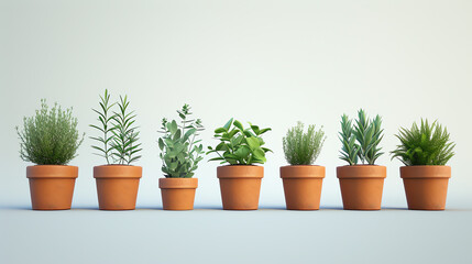 Obraz premium Set of Pot in Realistic Style