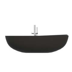 bathtub isolated on a transparent background, 3D illustration, and a CG render