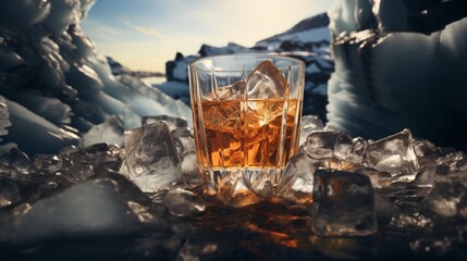 whiskey and ice