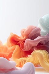 A mesmerizing display of vibrant, layered soft textures with smooth gradient colors