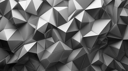 Fototapeta premium Explore a modern geometric 3D mosaic graphics lowpoly template as an abstract backdrop. Ai Generated.