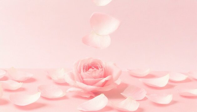 薔薇の花のフレーム　背景　コピースペース　イラスト　AI生成画像