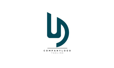 Alphabet letters Initials Monogram logo UD, UD INITIAL, UD letter