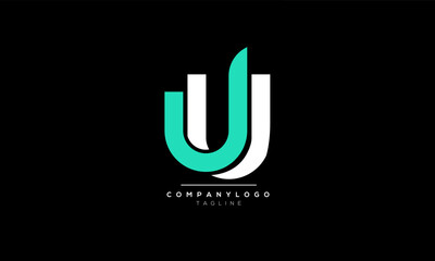 Alphabet letters Initials Monogram logo UU, UU INITIAL, UU letter