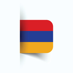Armenia national flag, Armenia National Day, EPS10. Armenia flag vector icon
