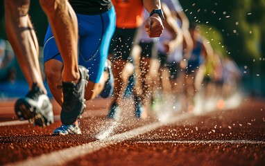 runner on the track