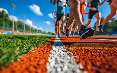 runner on the track