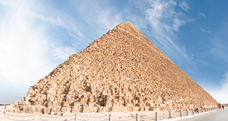 Giza Pyramid Complex at amazing sunset - Cairo, Egypt
