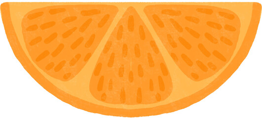 orange clipart. isolated illustration on transparent background