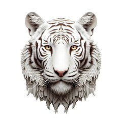 3d illustration of Tiger cartoon character with white background