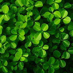 Lush Green Leaves Background - Top View Bright, Fresh Foliage Wallpaper. Capturing the Essence of Nature.