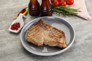 Grilled pork neck juicy steack