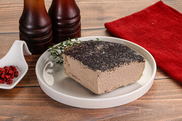 Delicous liver pate snack appetizer
