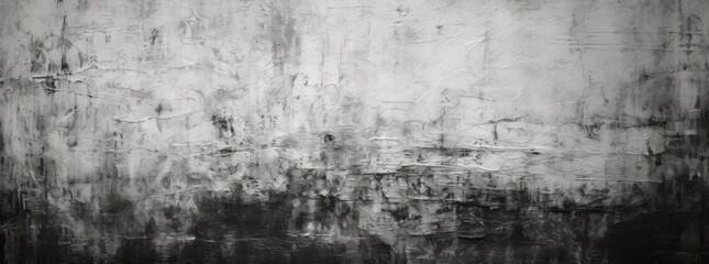 This photo features a black and white painting of a wall, showcasing its intricate details and contrasting tones.