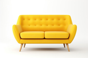 Design Sunny Couch on White Isolation